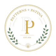 The Patterns + Patina crest.